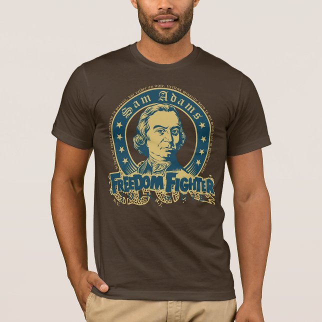 Camiseta T-shirt do lutador da liberdade de Sam Adams (Frente)