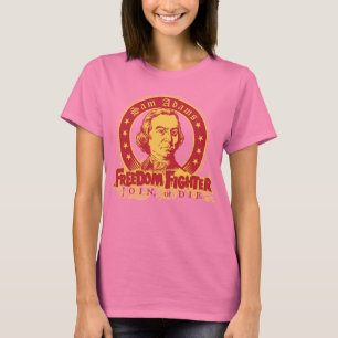 Camiseta T-shirt do lutador da liberdade de Sam Adams