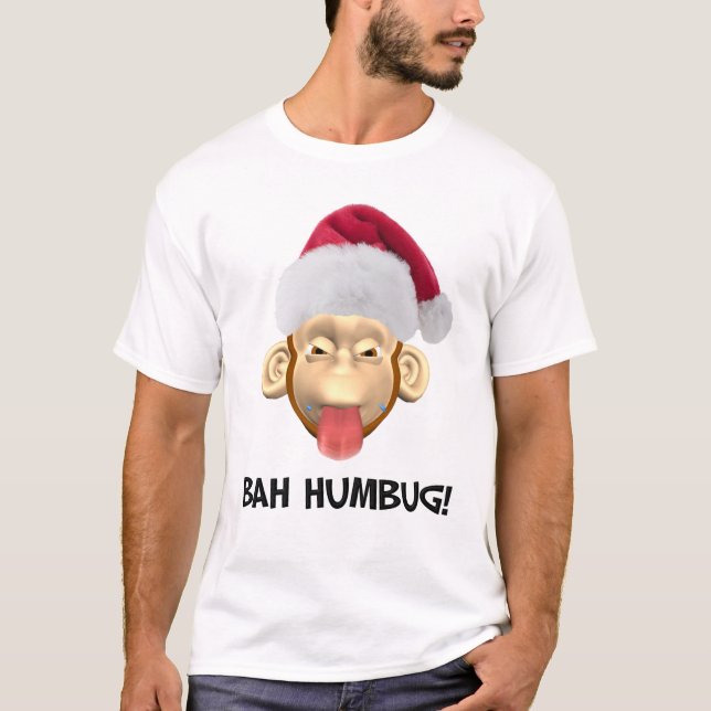 Camiseta T-shirt do macaco da farsa de Bah (Frente)