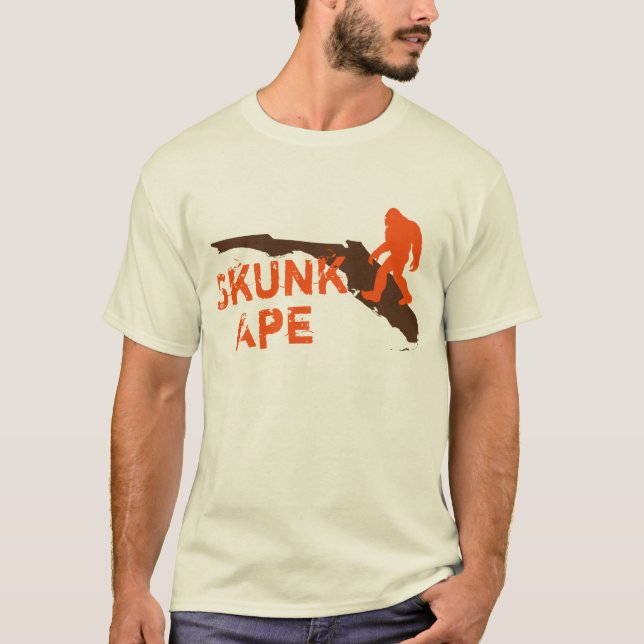 Camiseta T-shirt do macaco da jaritataca (Frente)