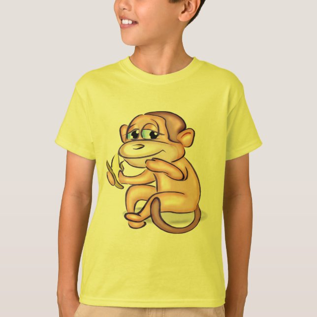 Camiseta T-shirt do macaco e presentes do macaco (Frente)