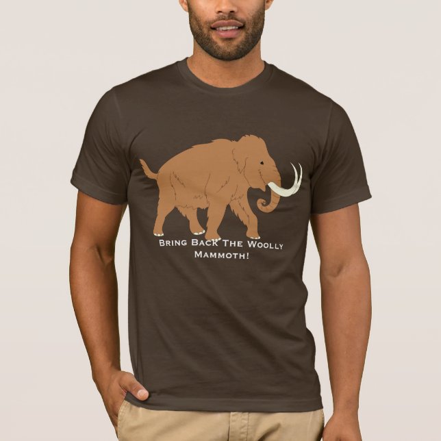 Camiseta T-shirt do Mammoth Woolly dos desenhos animados (Frente)