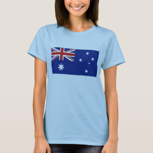 Camiseta T-shirt do mapa da bandeira x de Austrália
