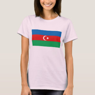 Camiseta T-shirt do mapa da bandeira x de Azerbaijan
