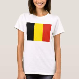 Camiseta T-shirt do mapa da bandeira x de Bélgica