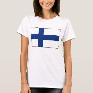 Camiseta T-shirt do mapa da bandeira x de Finlandia