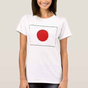 Camiseta T-shirt do mapa da bandeira x de Japão
