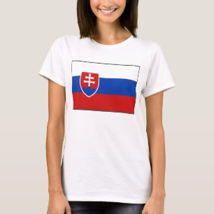 Camiseta T-shirt do mapa da bandeira x de Slovakia