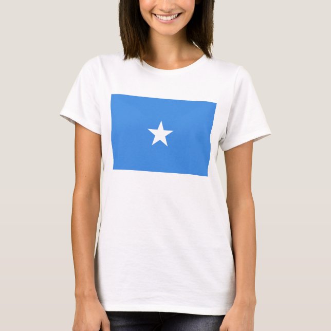Camiseta T-shirt do mapa da bandeira x de Somália (Frente)