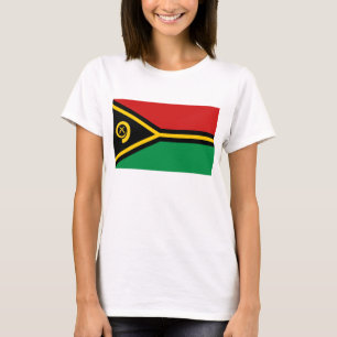 Camiseta T-shirt do mapa da bandeira x de Vanuatu