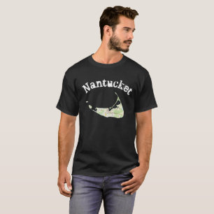 Camiseta T-shirt do mapa de Nantucket