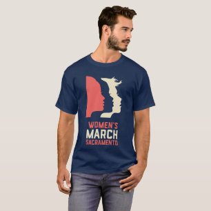 Camiseta T-shirt do marinho dos homens do março Sacramento