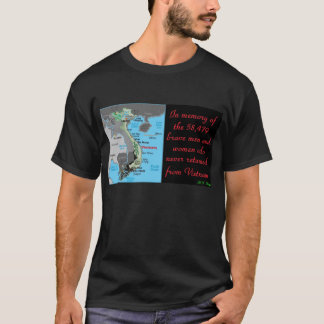 Camiseta T-shirt do memorial de Vietnam