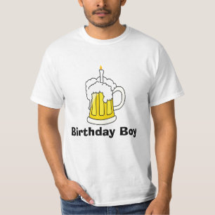 Camiseta T-shirt do menino do aniversário da caneca de