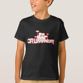 Camiseta T-shirt do menino do baterista