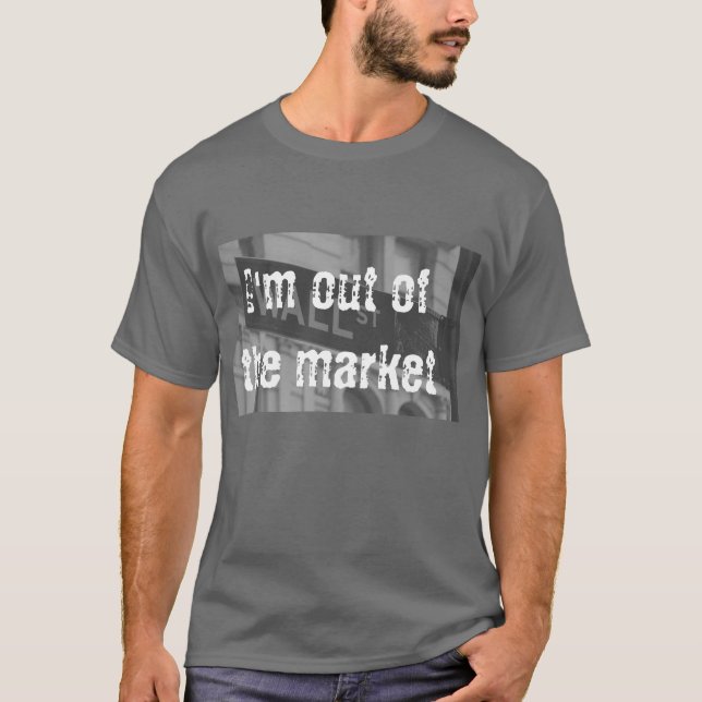 Camiseta T-shirt do mercado de valores de acção (para fora) (Frente)