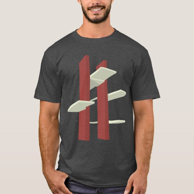 Camiseta T-shirt do mergulho da plataforma (Frente)