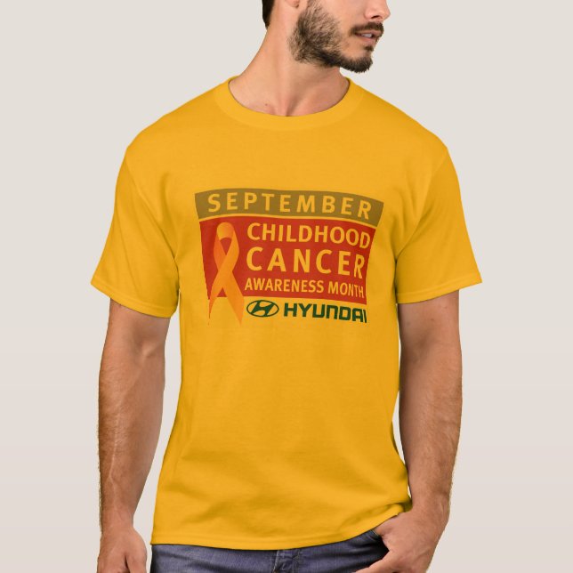 Camiseta T-shirt do mês da consciência do cancer da (Frente)