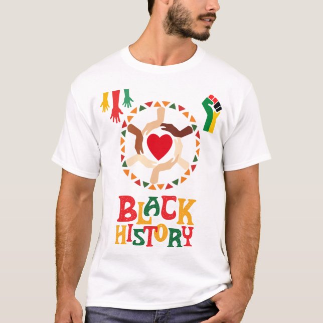 Camiseta t-shirt do mês da história negra (Frente)