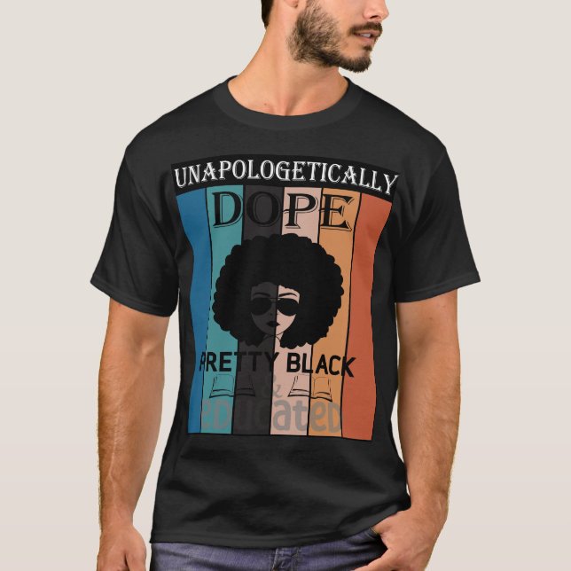 Camiseta t-shirt do mês da história negra (Frente)