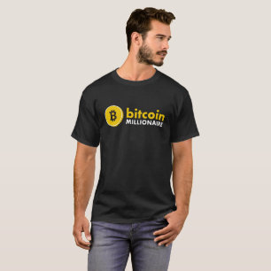Camiseta T-shirt do milionário de Bitcoin (BTC)