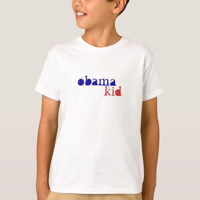Camiseta T-shirt do miúdo de Obama (Frente)