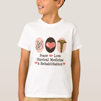 Camiseta T-shirt do miúdo do amor PM&R da paz