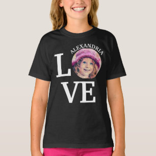 Camiseta T-Shirt do modelo de fotografia de amor personaliz