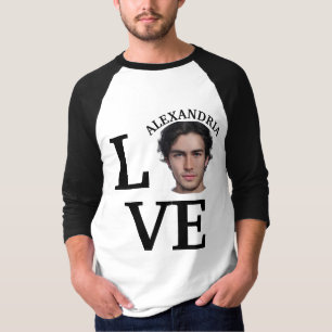 Camiseta T-Shirt do modelo de fotografia de amor personaliz