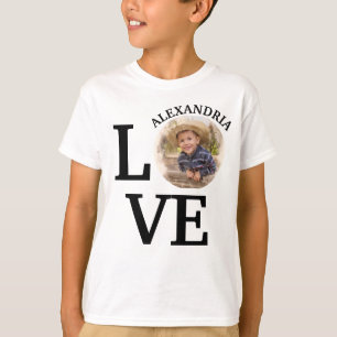 Camiseta T-Shirt do modelo de fotografia de amor personaliz