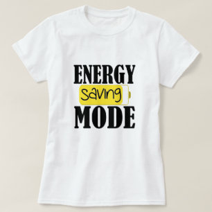 Camiseta T-Shirt do Modo de Poupança de Energia
