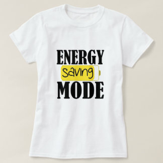 Camiseta T-Shirt do Modo de Poupança de Energia