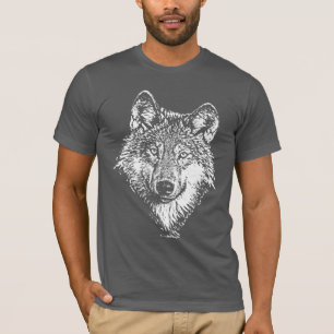 Camiseta T-shirt do Monochrome do lobo