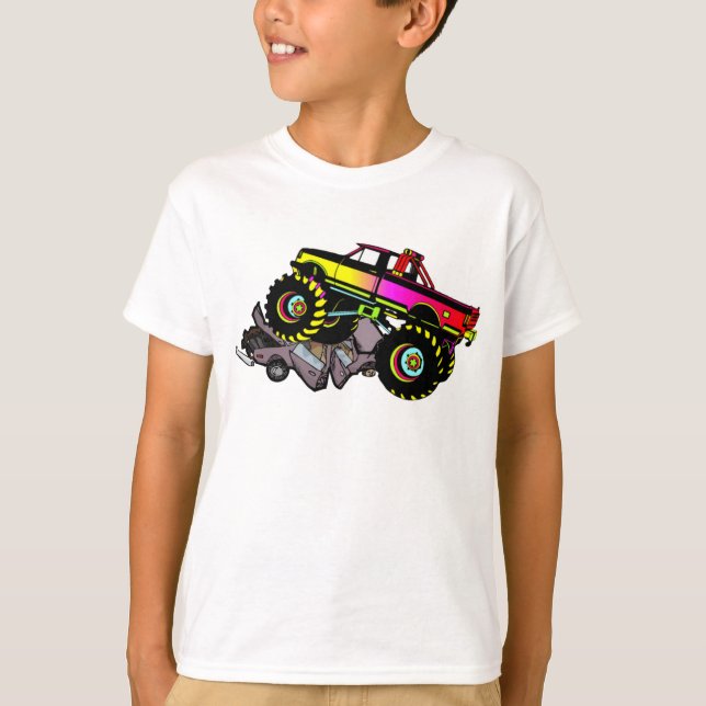 Camiseta T-shirt do monster truck (Frente)