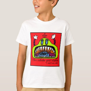 Camiseta T-shirt do monstro da janela