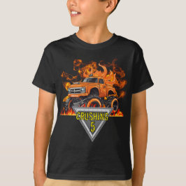 Camiseta T-Shirt do Monstro das Chamas Laranja