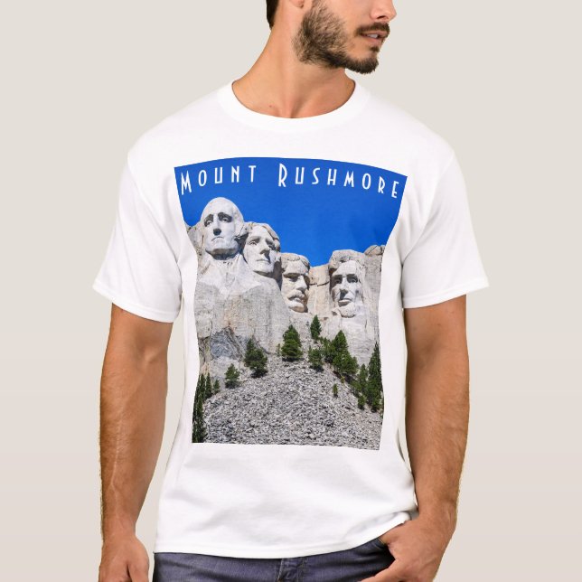Camiseta T-shirt do Monte Rushmore Mens (Frente)