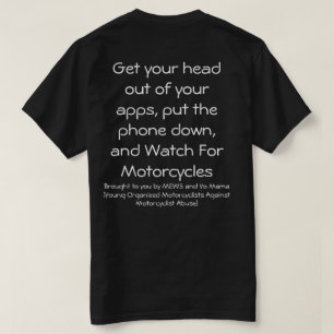 Camiseta T-shirt do motociclista