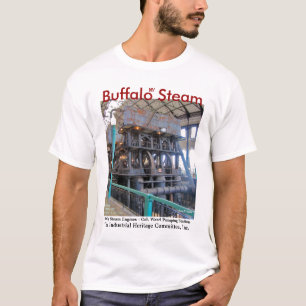 Camiseta T-shirt do motor de vapor do búfalo