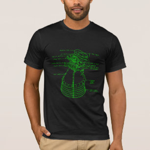 Camiseta T-shirt do motor F-1 de Apollo Saturn V feito nos
