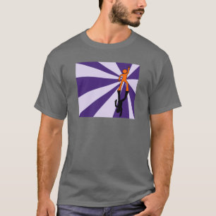 Camiseta t-shirt do movimento da dança 70s