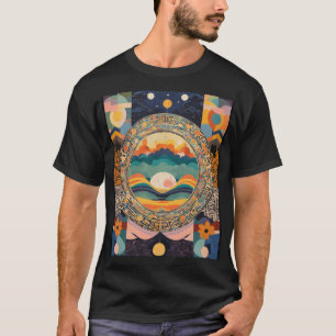 Camiseta T-Shirt do nascer do sol da velha arte