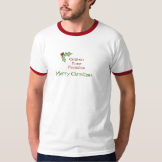 Camiseta T-shirt do Natal da fundação do tumor das crianças