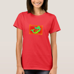 Camiseta t-shirt do Natal da sereia