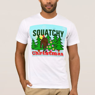 Camiseta T-shirt do Natal de Squatchy