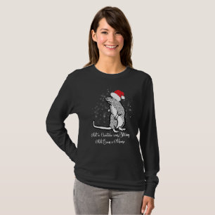 Camiseta T-shirt do Natal do rato não uma criatura