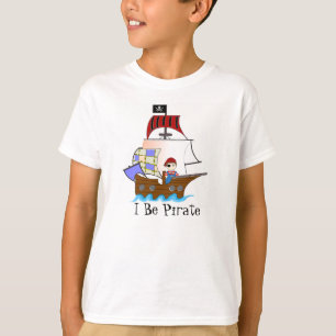 Camiseta T-shirt do navio de pirata das crianças