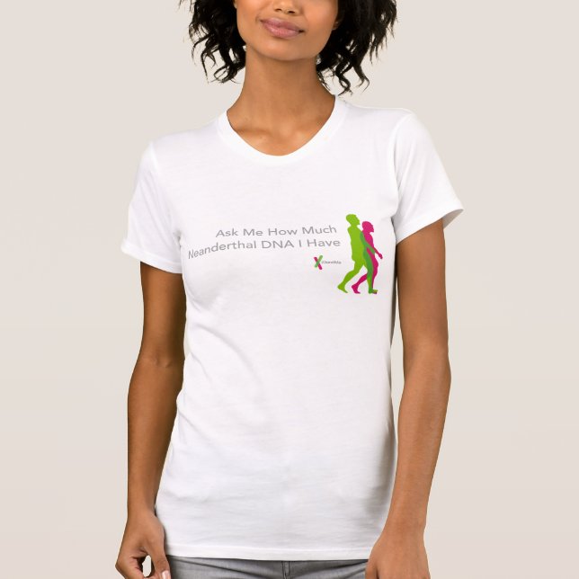 Camiseta t-shirt do Neanderthal 23andMe (Frente)