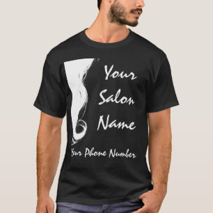 Camiseta T-shirt do negócio do salão de beleza, modelo