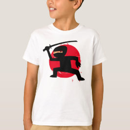 Camiseta T-shirt do Ninja do miúdo pouco